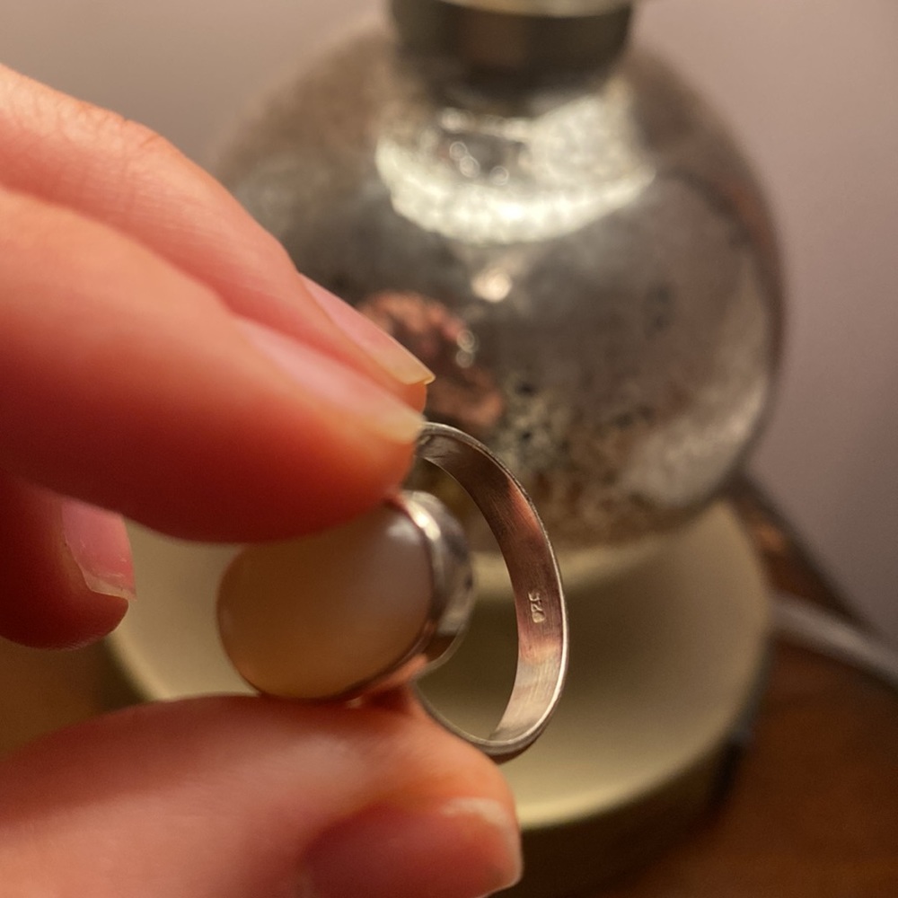 Sterling Silver Sunstone Statement Ring - image 5